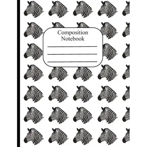 Composition Notebook: Zebra Polka Dot Wide Ruled Composition Book - 120 Pages - 60 Sheets