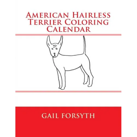 American Hairless Terrier Coloring Calender