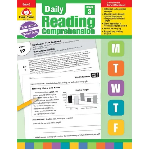 Daily Reading Comprehension, Grade 3 Teacher Edition