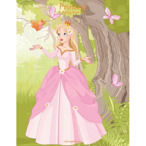 Princess Coloring Book 1 & 2