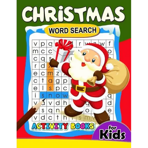 Christmas Word Search Activity Book for Kids: Activity book for boy, girls, kids Ages 2-4,3-5,4-8