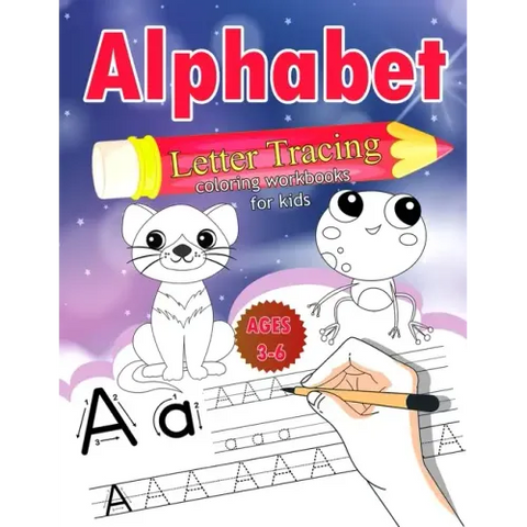 Alphabet Letter Tracing for Kids Ages 3-6: Letter Tracing Book for Kids, Activity Book Workbook for Children Alphabet Learning Letter Tracing with Ani