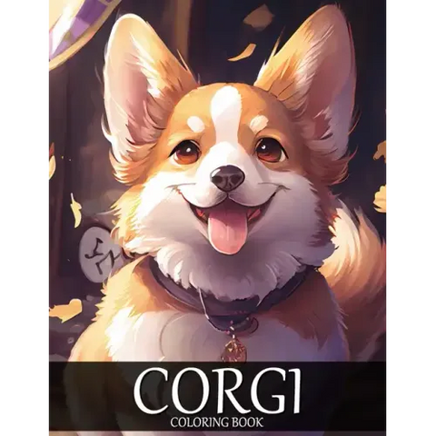 Corgi Coloring Book: 30+ Cute Corgi Coloring Pages for Adults