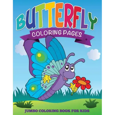 Butterfly Coloring Pages (Jumbo Coloring Book for Kids)