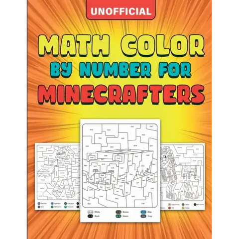 Math Color By Number For Minecrafters