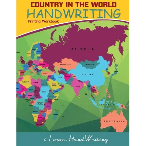 Country in The World: Handwriting: Printing Workbook: Tracing Practice for Kids: (Ages 3-5, Country Words Writing Practice)