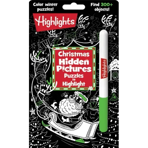 Christmas Hidden Pictures Puzzles to Highlight: Activity Book with Winter Puzzles, Over 300 Hidden Objects and Bright Highlighter Fun