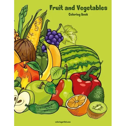Fruit and Vegetables Coloring Book 1