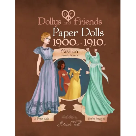 Dollys and Friends paper dolls: 1900s - 1910s Fashion Wardrobe No: 1