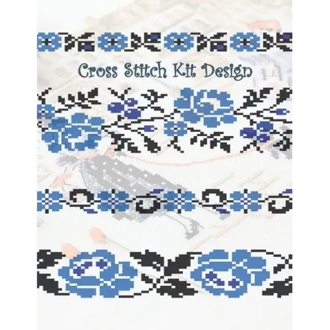 Cross Stitch Kit Design: Graph Paper for Creating Cross Stitch and Embroidery Patterns, Book Size 8.5