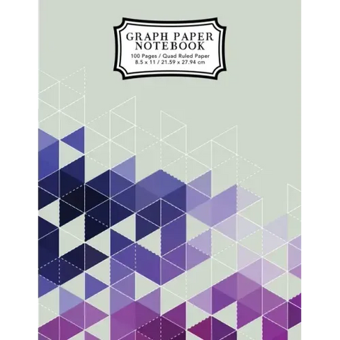 Graph Paper Notebook: Purple Grid Boxes Grid Paper Composition Notebook, Graphing Paper, Quad Ruled