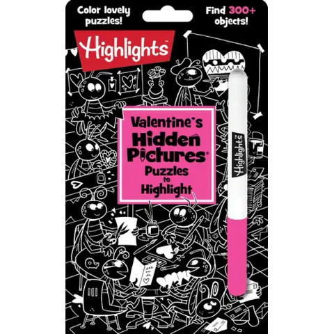 Valentine's Hidden Pictures Puzzles to Highlight: Valentines Book for Kids 6 and Up