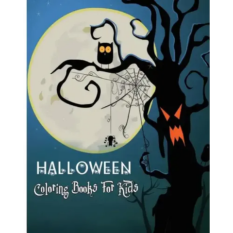 Halloween Coloring Books For Kids: 100 Pages
