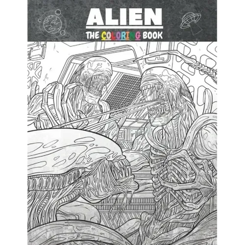 Alien the Coloring Book: Aliens coloring book for kid, beautiful aliens to be colored, a coloring book for kids and adults with fantastic drawi