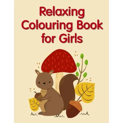 Relaxing Colouring Book for Girls: Super Cute Kawaii Animals Coloring Pages