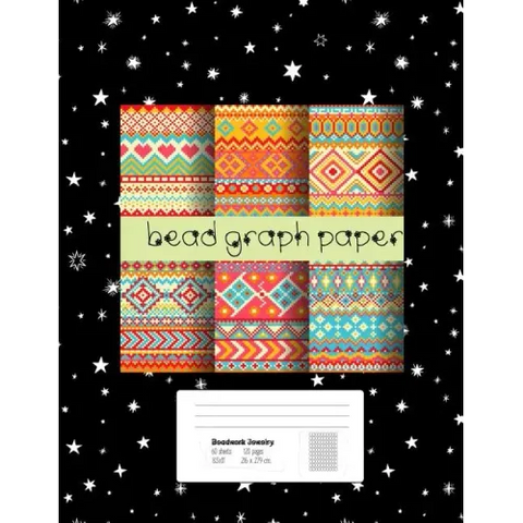 Bead Graph Paper: Graph Paper for Bead Pattern Designs Your Favorite/ Loomed Bead Projects/ Bracelet, Jewelry, Earring, Necklace /8.5