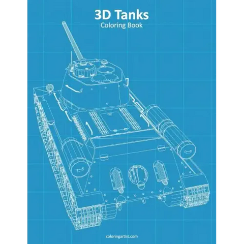 3D Tanks Coloring Book