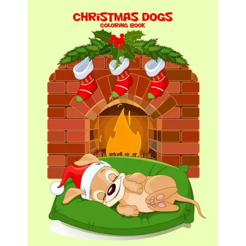 Christmas Dogs Coloring Book 1