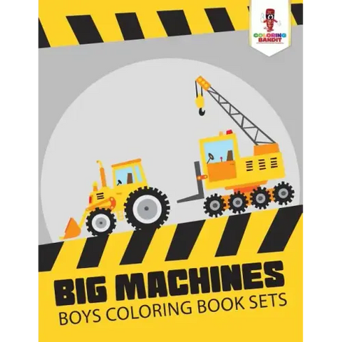 Big Machines: Boys Coloring Book Sets