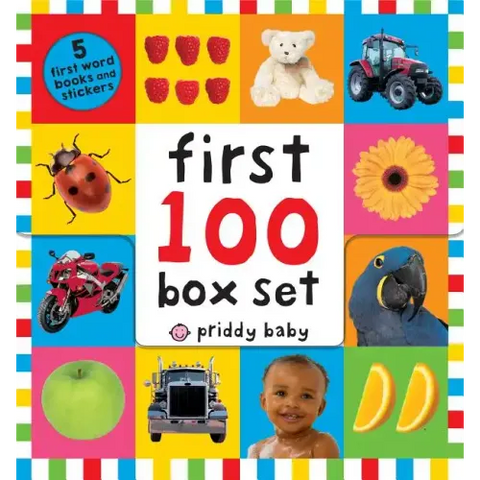 First 100 PB Box Set (5 Books): First 100 Words; First 100 Animals; First 100 Trucks and Things That Go; First 100 Numbers; First 100 Colors, Abc, Num