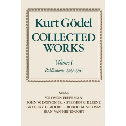 Collected Works: Volume I: Publications 1929-1936