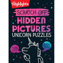 Scratch-Off Hidden Pictures Unicorn Puzzles - Spiral
