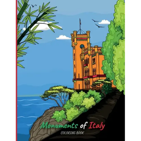 Monuments of Italy: Coloring Book