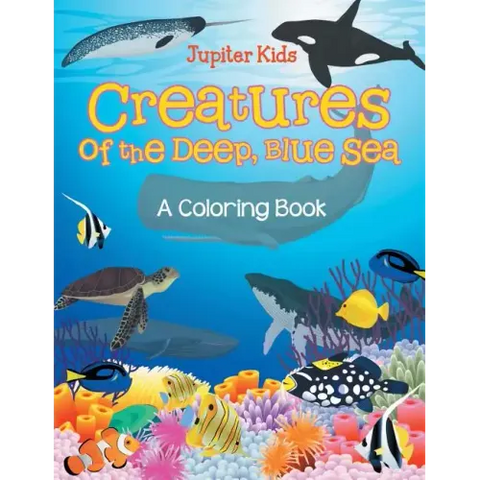 Creatures of the Deep, Blue Sea (A Coloring Book)