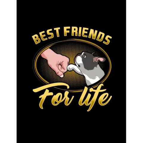 Best Friends For Life: Funny Quotes and Pun Themed College Ruled Composition Notebook