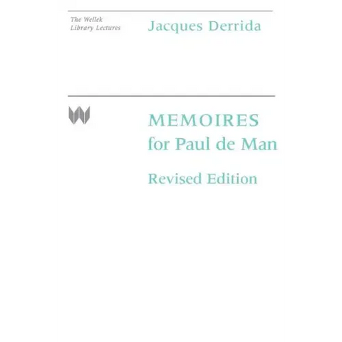 Memoires for Paul de Man