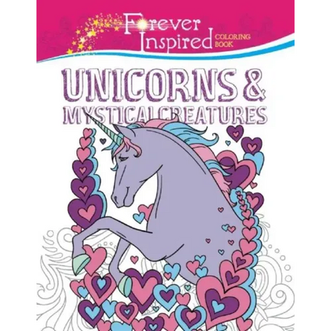 Forever Inspired Coloring Book: Unicorns and Mystical Creatures
