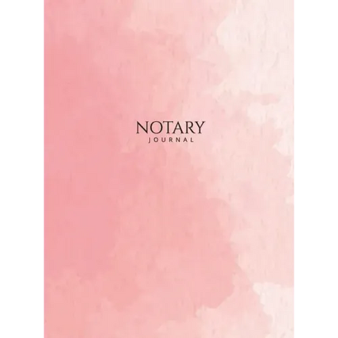 Notary Journal: Hardbound Public Record Book for Women, Logbook for Notarial Acts, 390 Entries, 8.5