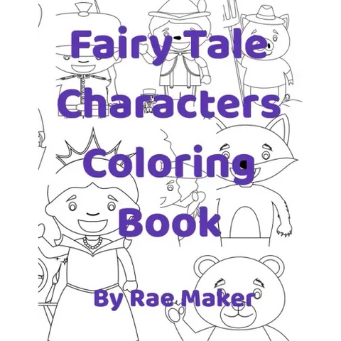 Fairy Tale Characters Coloring Book