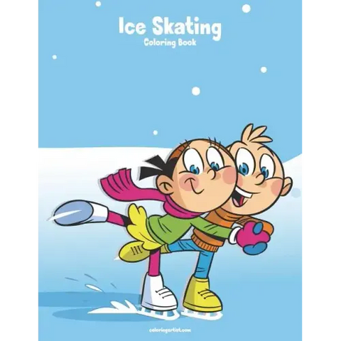 Ice Skating Coloring Book 1