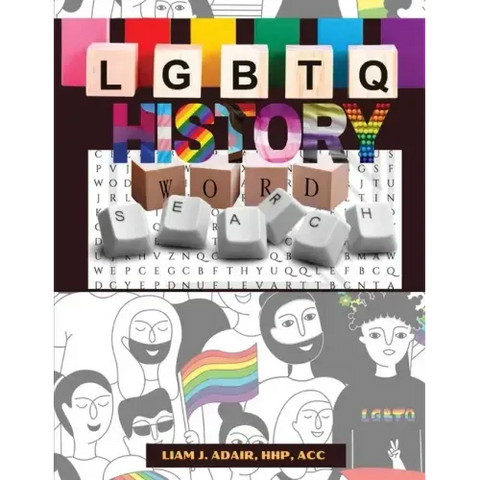 LGBTQ History Word Search: Learn Gay Lesbian Bi Transgender Non-Binary and Queer History in the United States