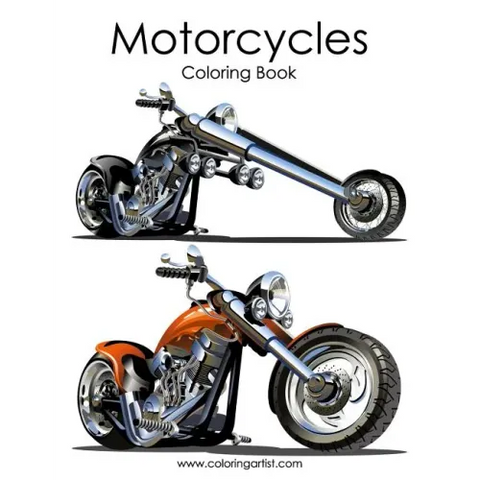 Motorcycle Coloring Book 1