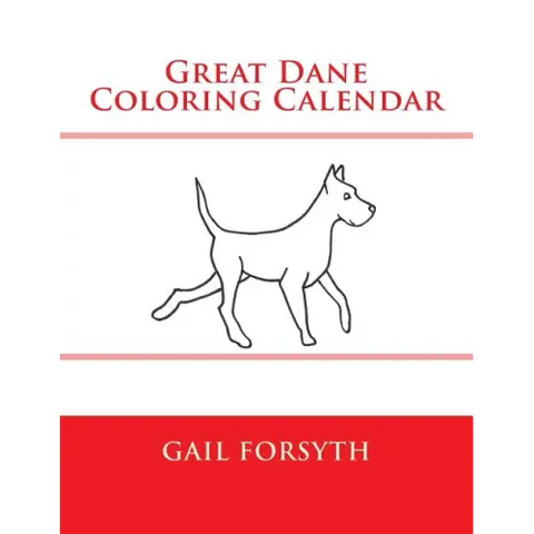 Great Dane Coloring Calendar