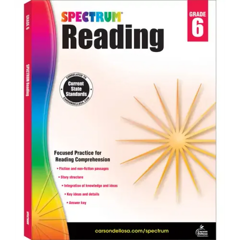Spectrum Reading Workbook, Grade 6: Volume 25
