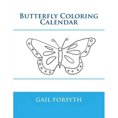 Butterfly Coloring Calendar