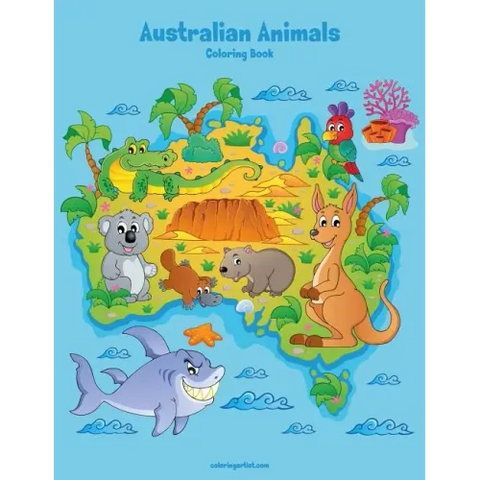 Australian Animals Coloring Book 1