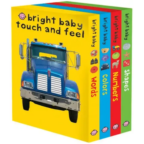 Bright Baby Touch & Feel Slipcase: Includes Words, Colors, Numbers, and Shapes
