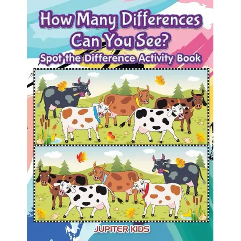 How Many Differences Can You See? Spot the Difference Activity Book