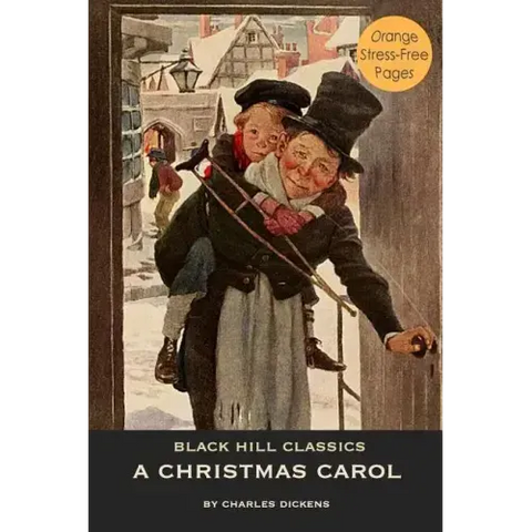 A Christmas Carol: Large Dyslexia-Friendly Print with Orange Pages