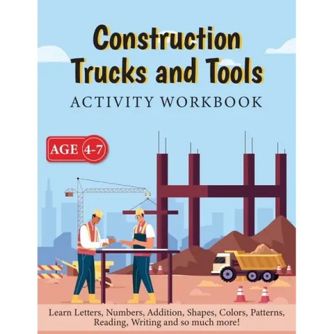 Construction Trucks and Tools - Activity Workbook
