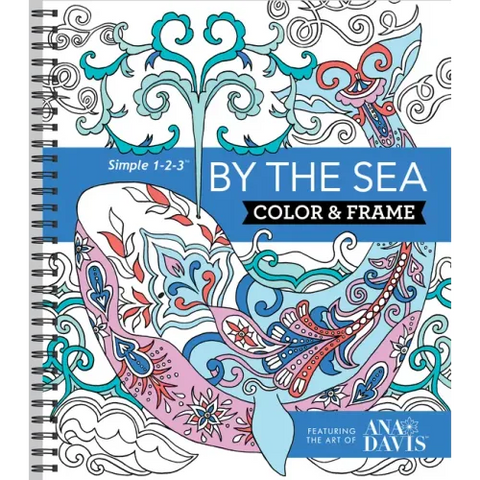 Color & Frame - By the Sea (Adult Coloring Book)