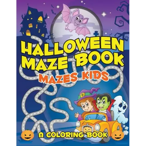Halloween Maze Book: Mazes Kids