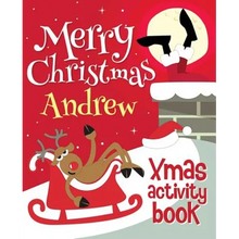 Merry Christmas Andrew - Xmas Activity Book: (Personalized Children's Activity Book)