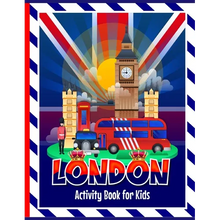 London Activity Book for Kids: Fun activities including colouring in, puzzles, drawing, wordsearches, mazes & London themed facts for children to lear - Paperback