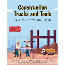Construction Trucks and Tools - Activity Workbook - Paperback