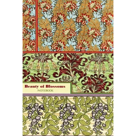 Beauty of Blossoms NOTEBOOK [ruled Notebook/Journal/Diary to write in, 60 sheets, Medium Size (A5) 6x9 inches]